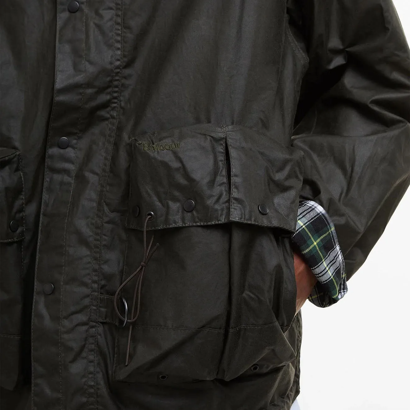 Barbour Modified Durham Wax Jacket Archive Olive