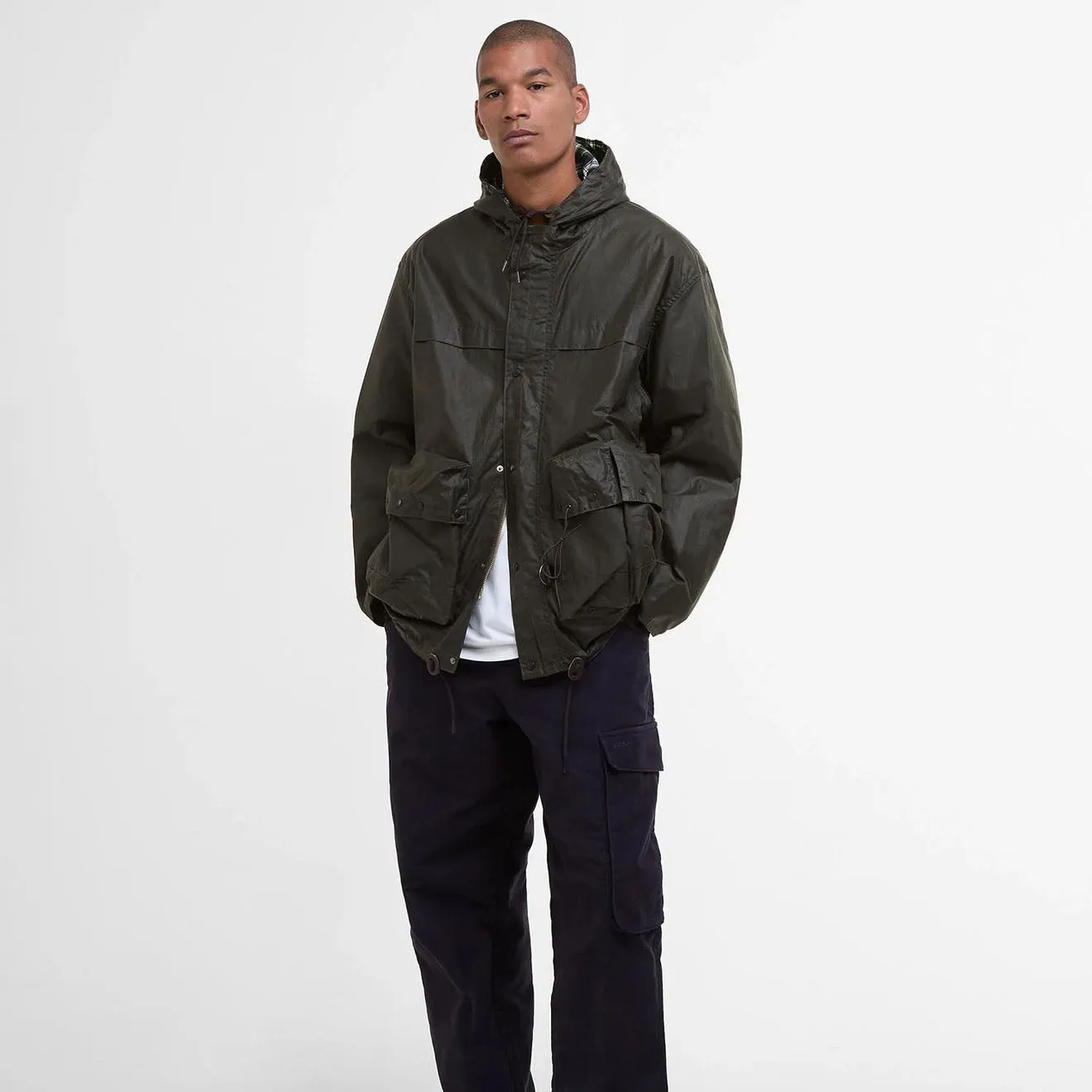 Barbour Modified Durham Wax Jacket Archive Olive