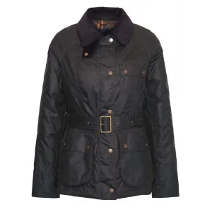 Barbour Womens Solway Zipper Wax Jacket Olive / Classic