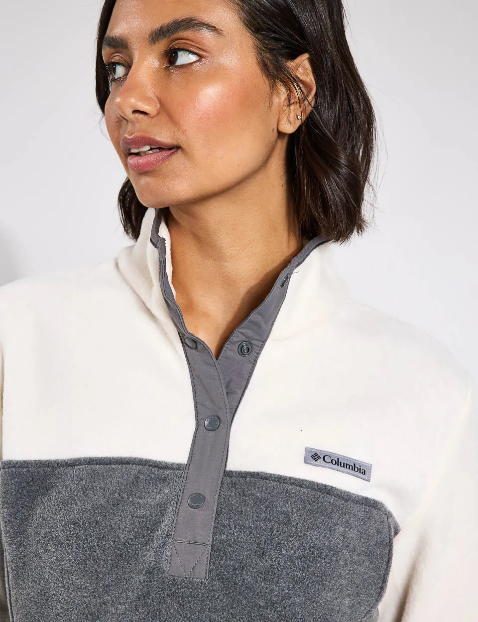 Benton Springs Half Snap Pullover - City Grey Heather/Chalk