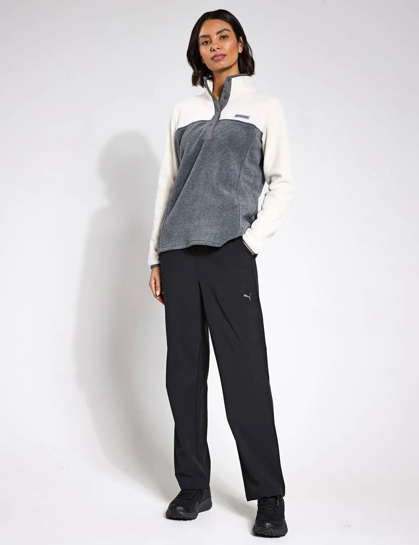 Benton Springs Half Snap Pullover - City Grey Heather/Chalk