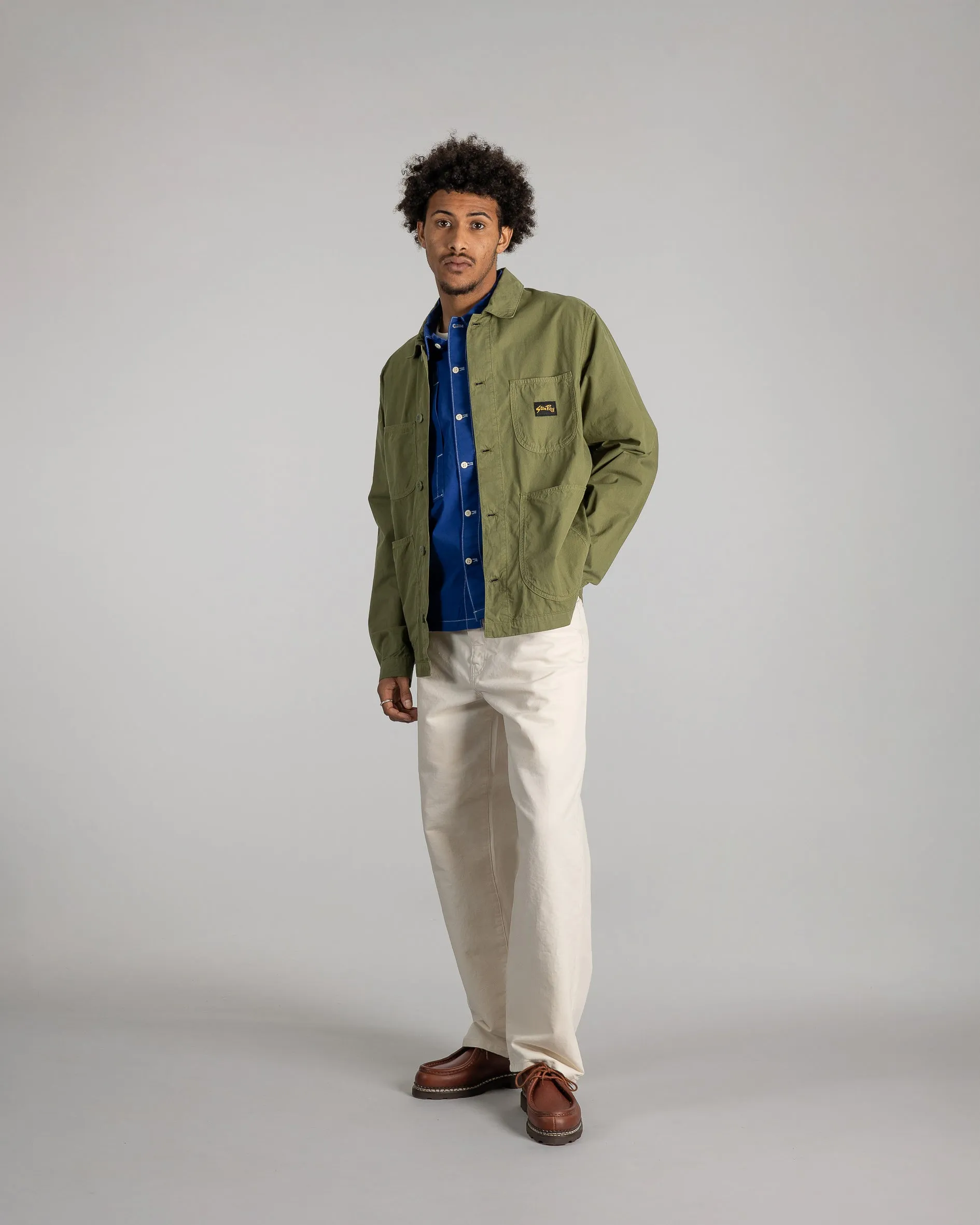 Coverall Jacket (Olive Poplin)