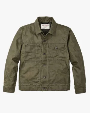 Filson Tin Cloth Short Lined Cruiser Jacket - Military Green