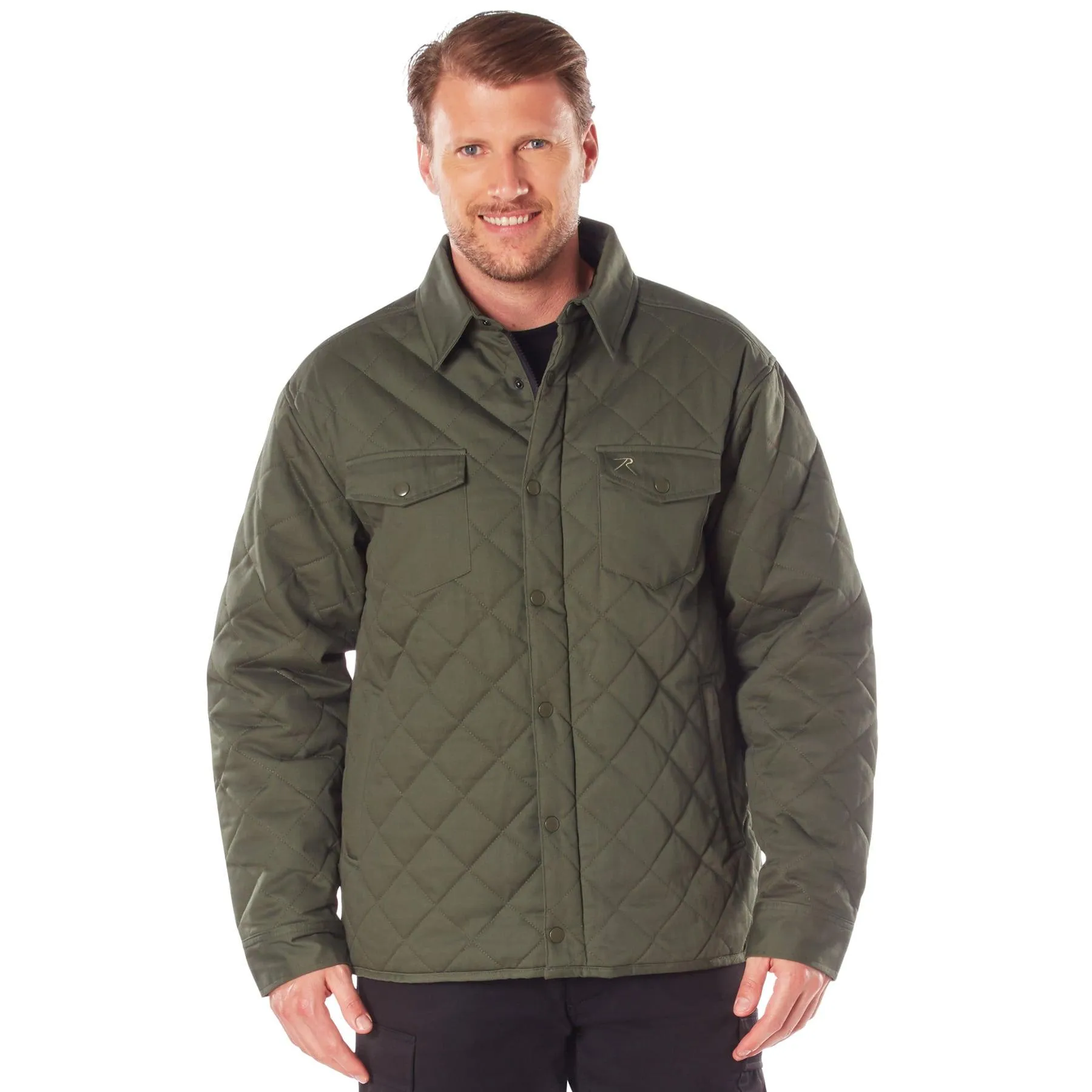 Mens Diamond Quilted Cotton Jacket by Rothco