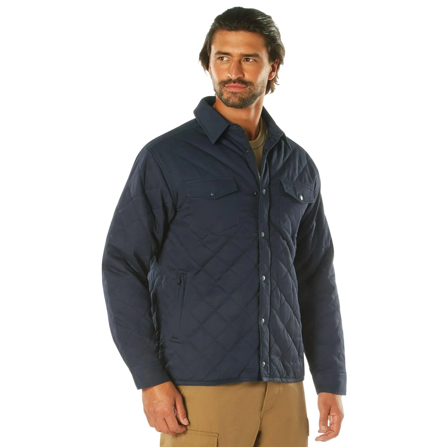 Mens Diamond Quilted Cotton Jacket by Rothco
