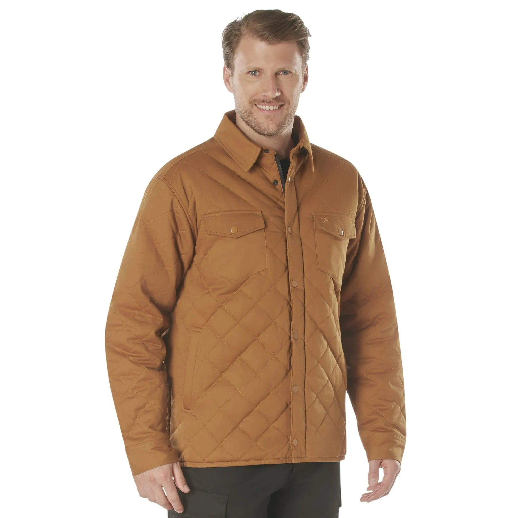 Mens Diamond Quilted Cotton Jacket by Rothco