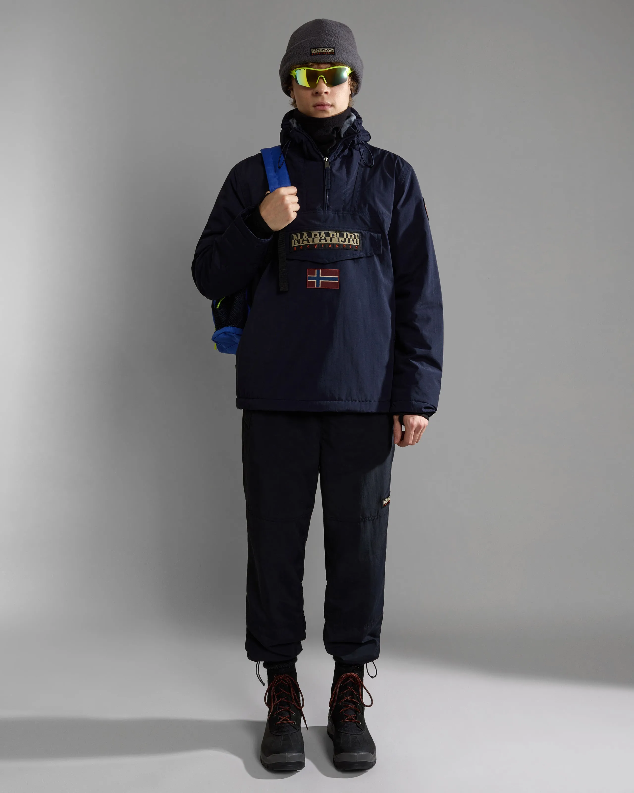 Napapijri Rainforest Winter 3 Anorak Jacket - Blue Marine
