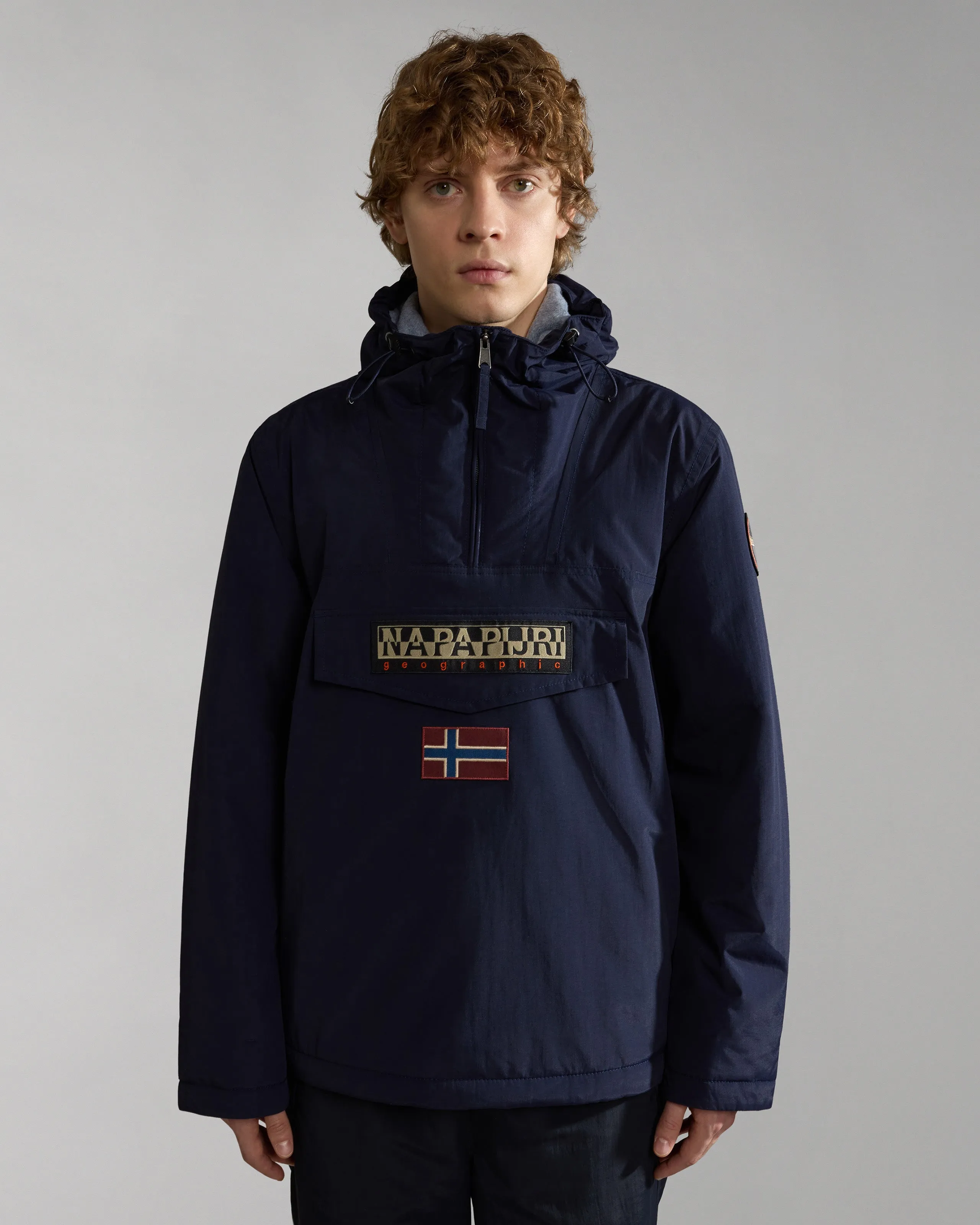 Napapijri Rainforest Winter 3 Anorak Jacket - Blue Marine