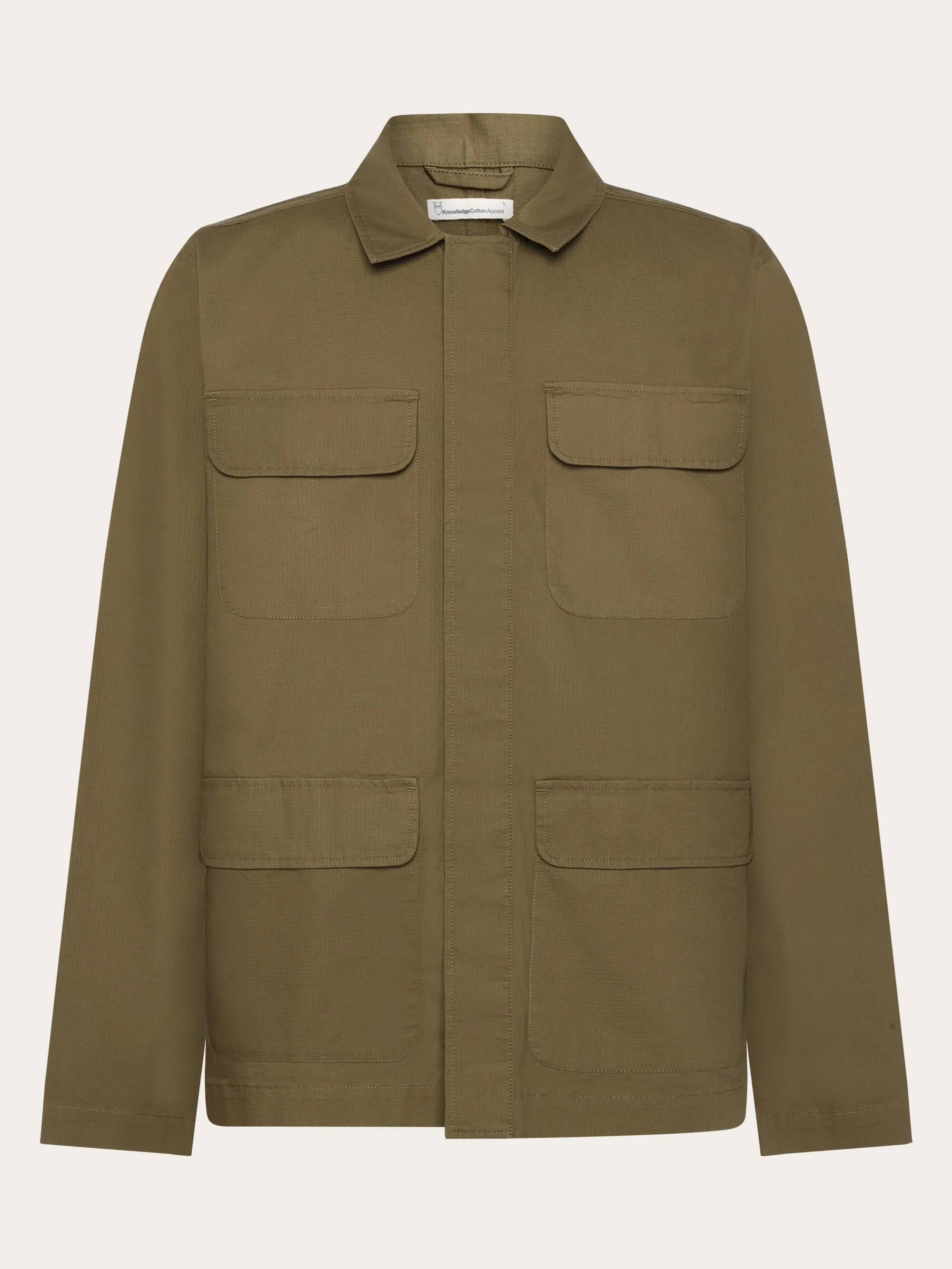 Ripstop overshirt - GOTS/Vegan - Burned Olive