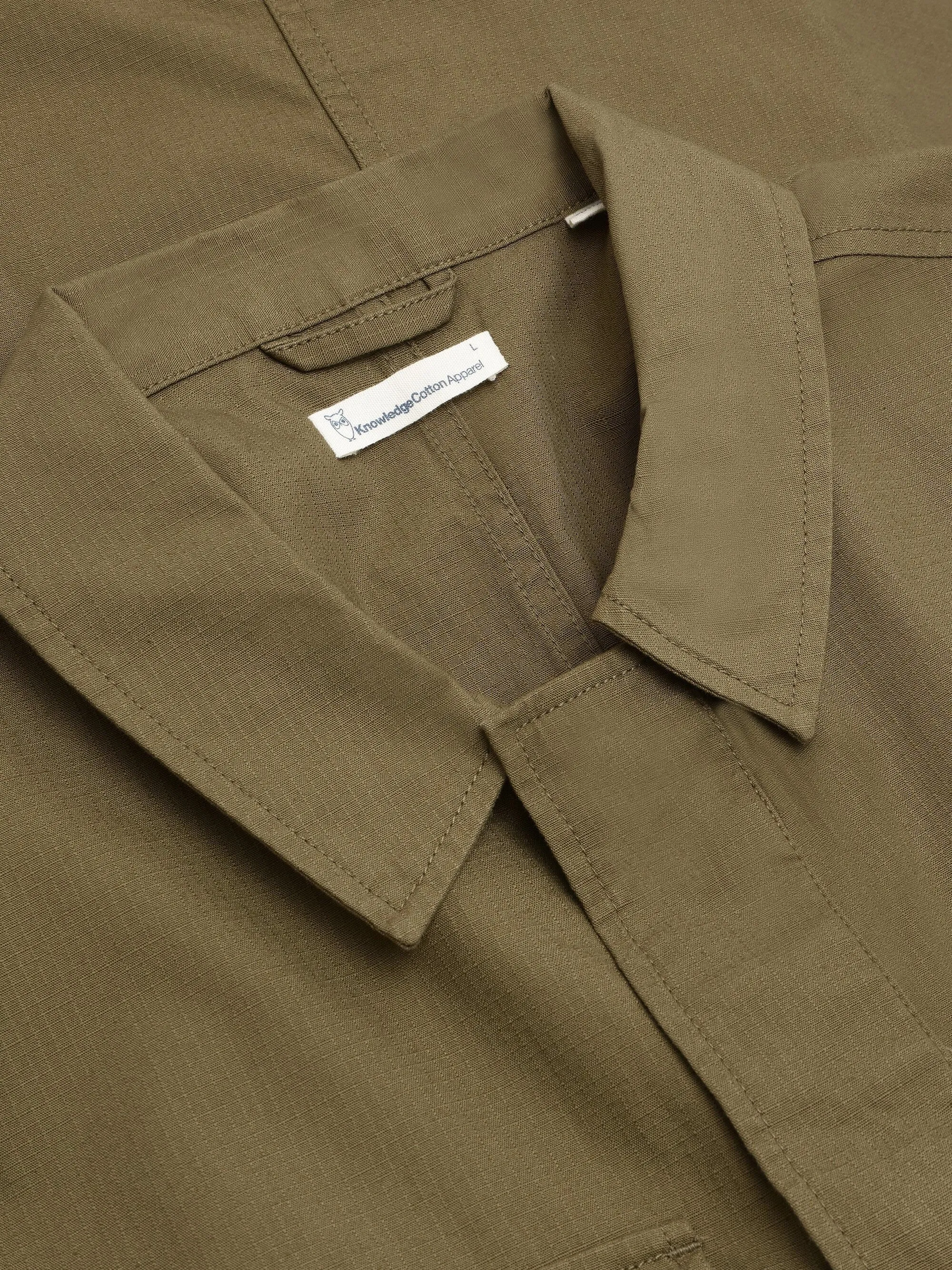 Ripstop overshirt - GOTS/Vegan - Burned Olive