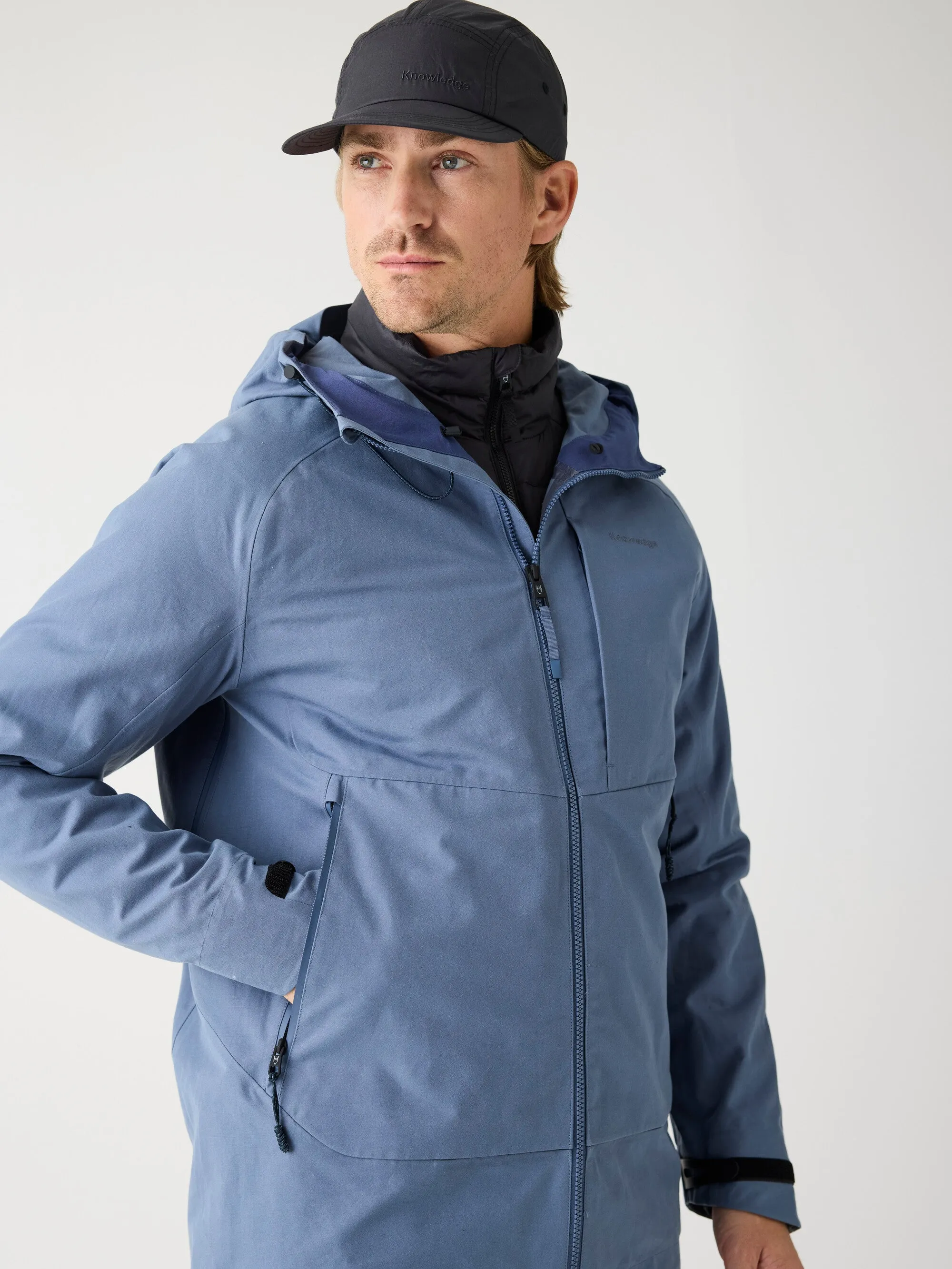 Vent Canvas 270 shell jacket - GOTS/Vegan - Vintage Indigo