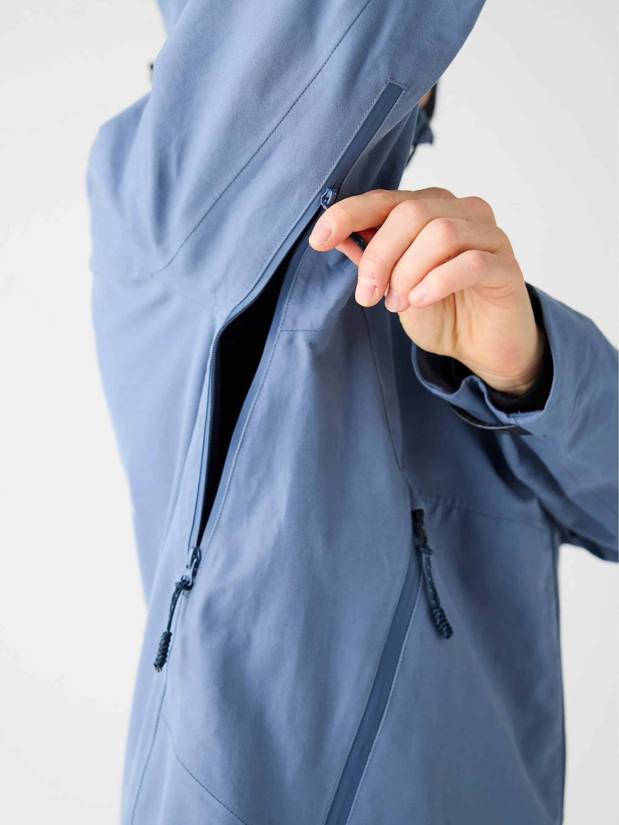Vent Canvas 270 shell jacket - GOTS/Vegan - Vintage Indigo