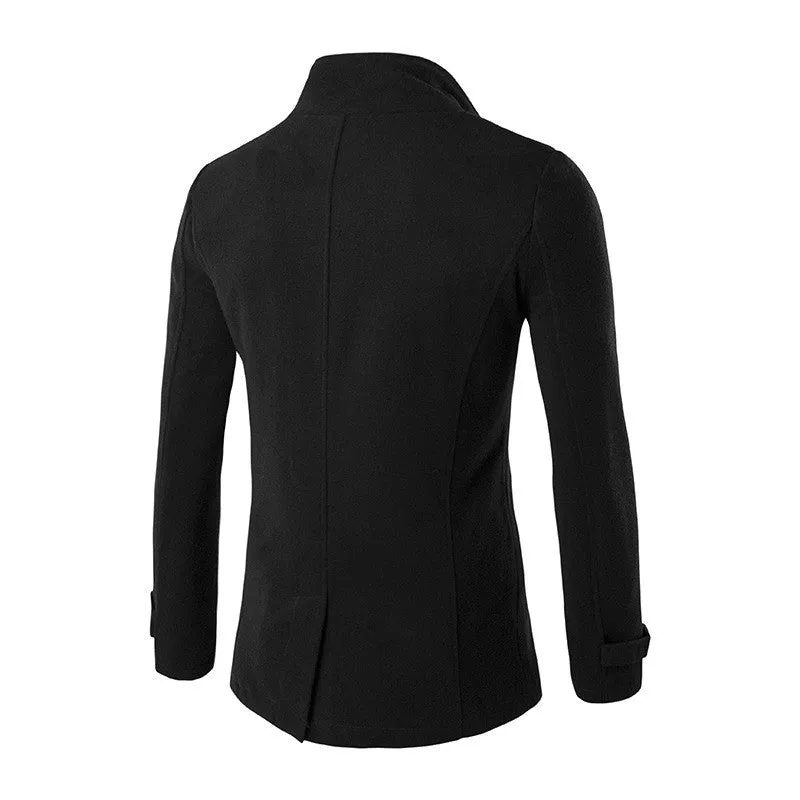 West Louis™ England Business Double Breasted Trench Coat