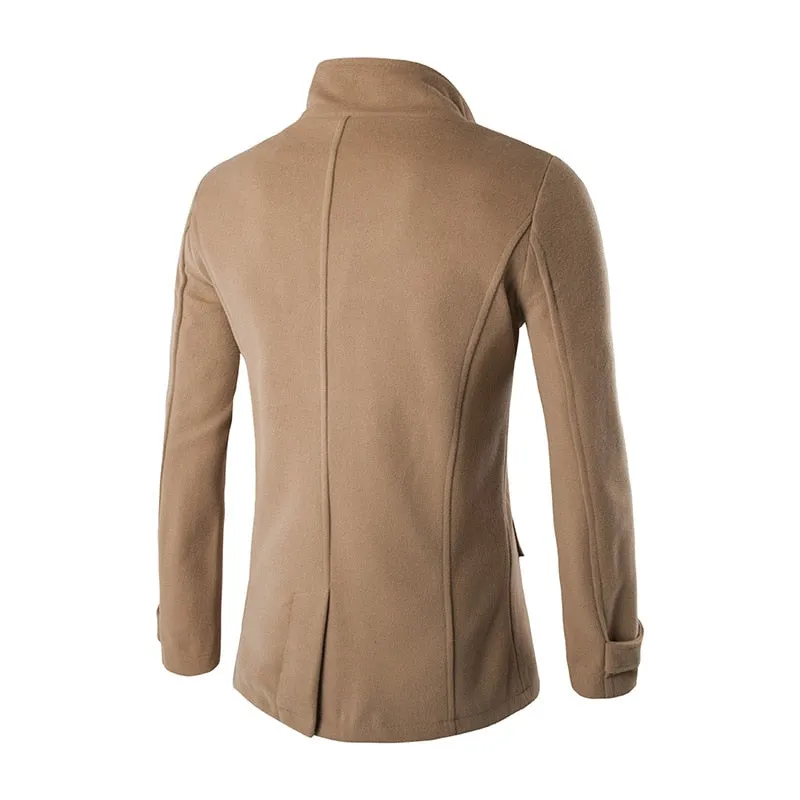 West Louis™ England Business Double Breasted Trench Coat