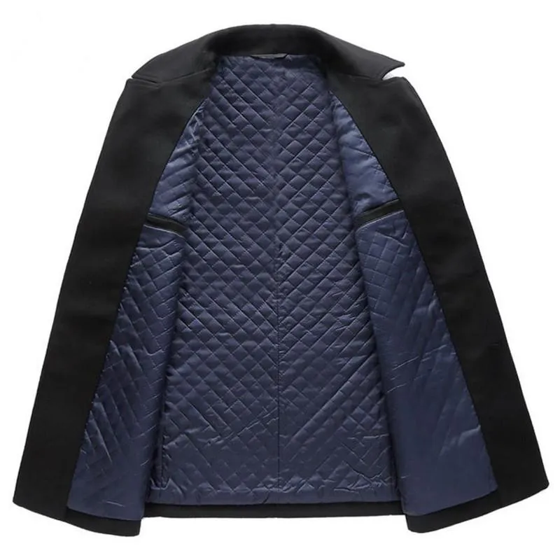 West Louis™ Slim Long Section Business Overcoat