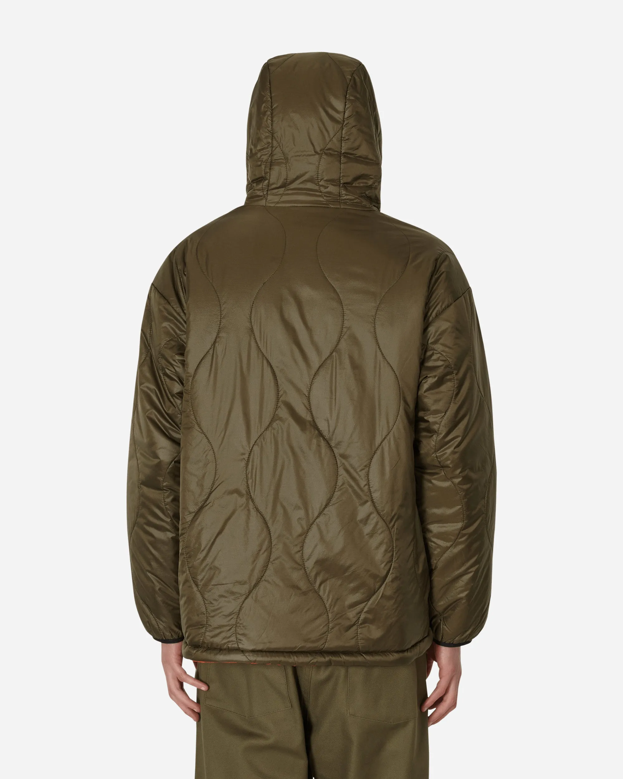 Y2K Reversible Hooded Jacket Green
