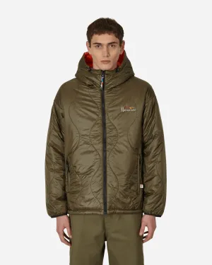 Y2K Reversible Hooded Jacket Green