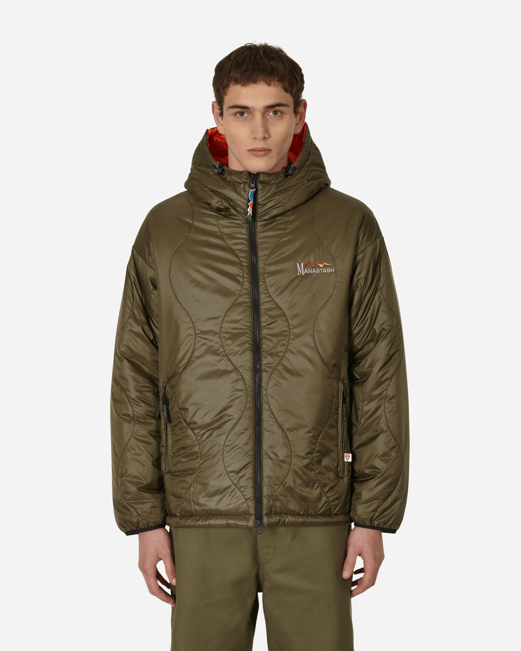 Y2K Reversible Hooded Jacket Green