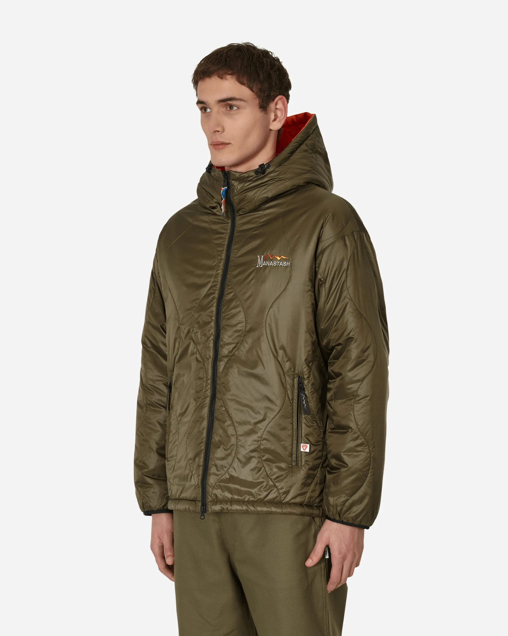 Y2K Reversible Hooded Jacket Green
