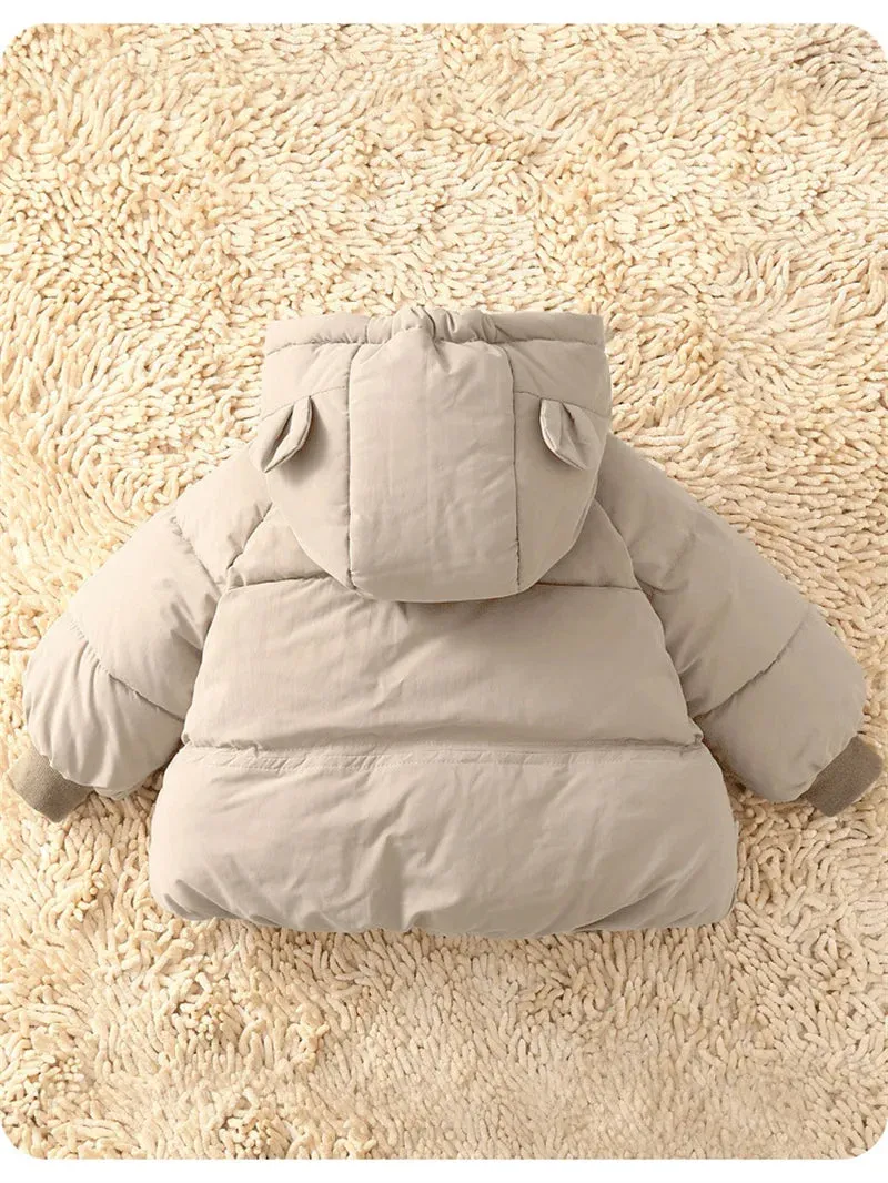 Baby Coat, Winter Down Jacket, Hooded Cotton Parkas for Kids