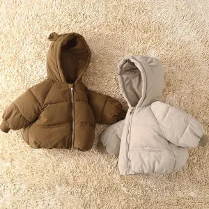Baby Coat, Winter Down Jacket, Hooded Cotton Parkas for Kids