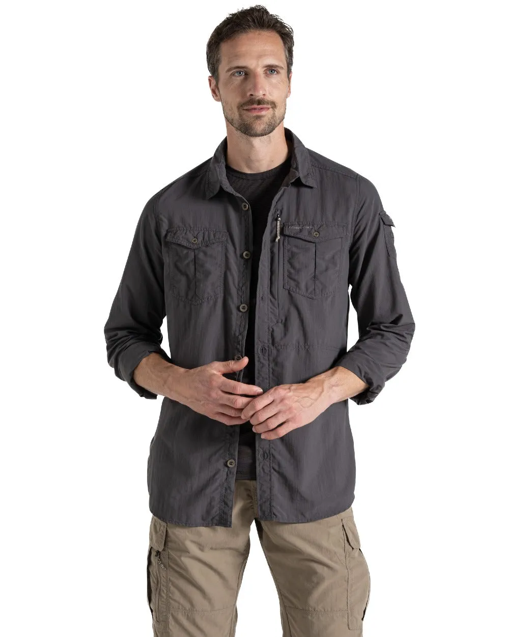 Craghoppers Mens NosiLife Adventure Long Sleeved Shirt III