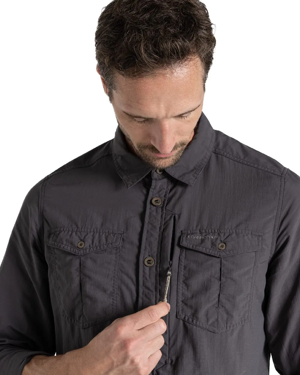 Craghoppers Mens NosiLife Adventure Long Sleeved Shirt III