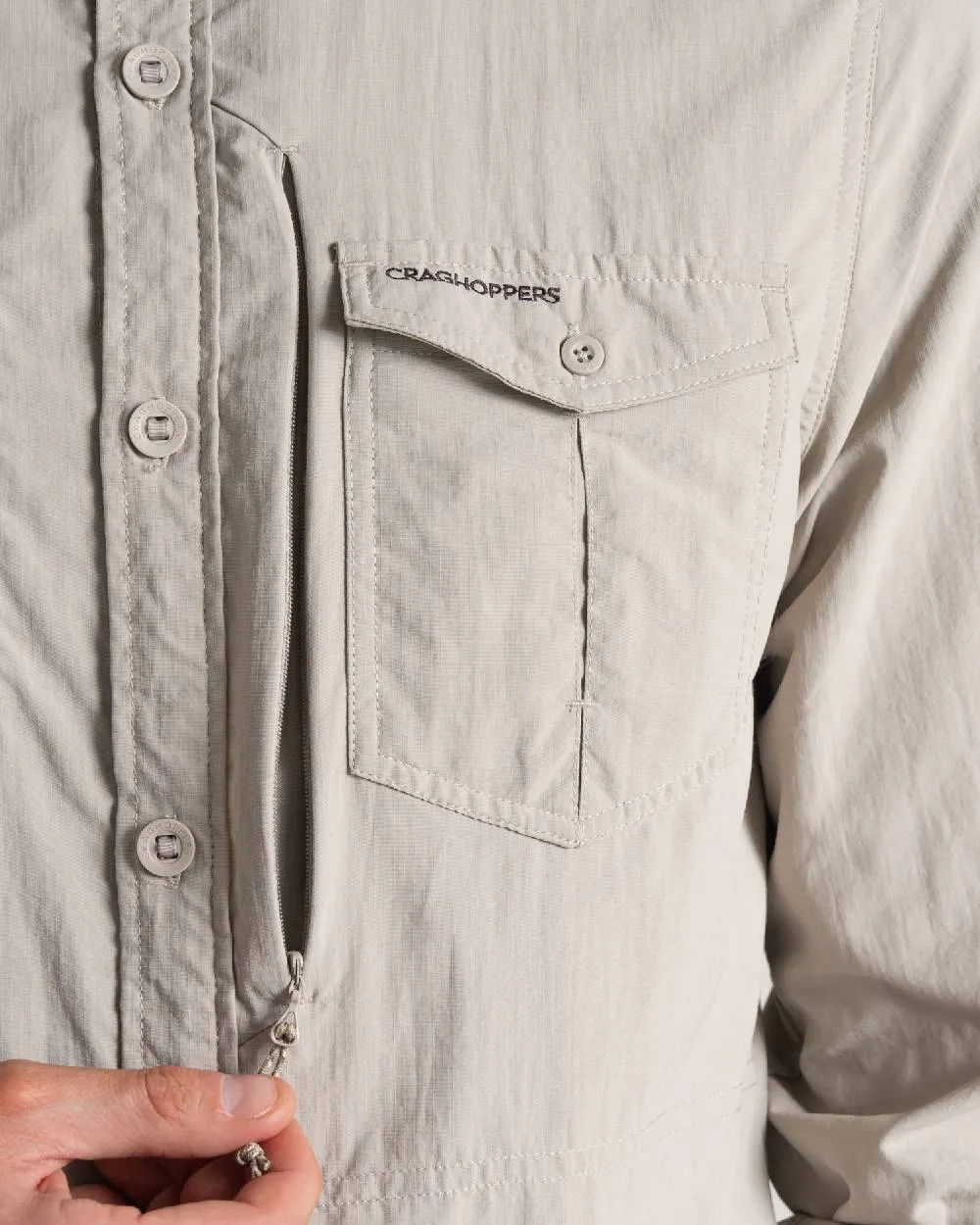 Craghoppers Mens NosiLife Adventure Long Sleeved Shirt III