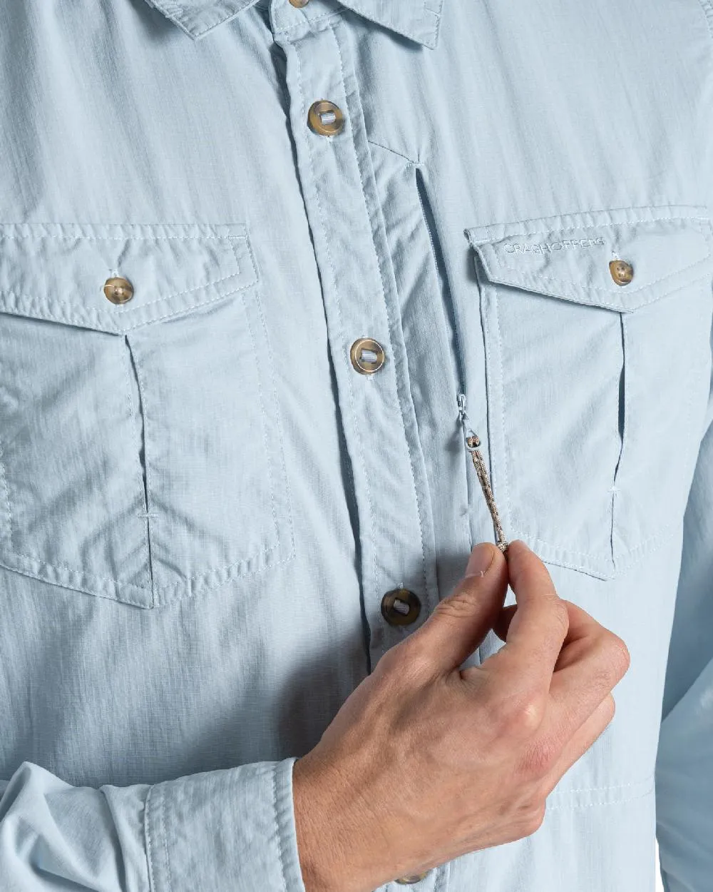 Craghoppers Mens NosiLife Adventure Long Sleeved Shirt III