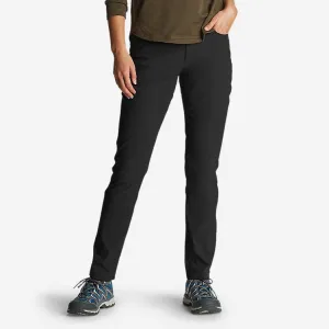 Eddie Bauer Women's Rainier Slim Straight Hiking Pants UPF Clothing - Black Eddie Bauer