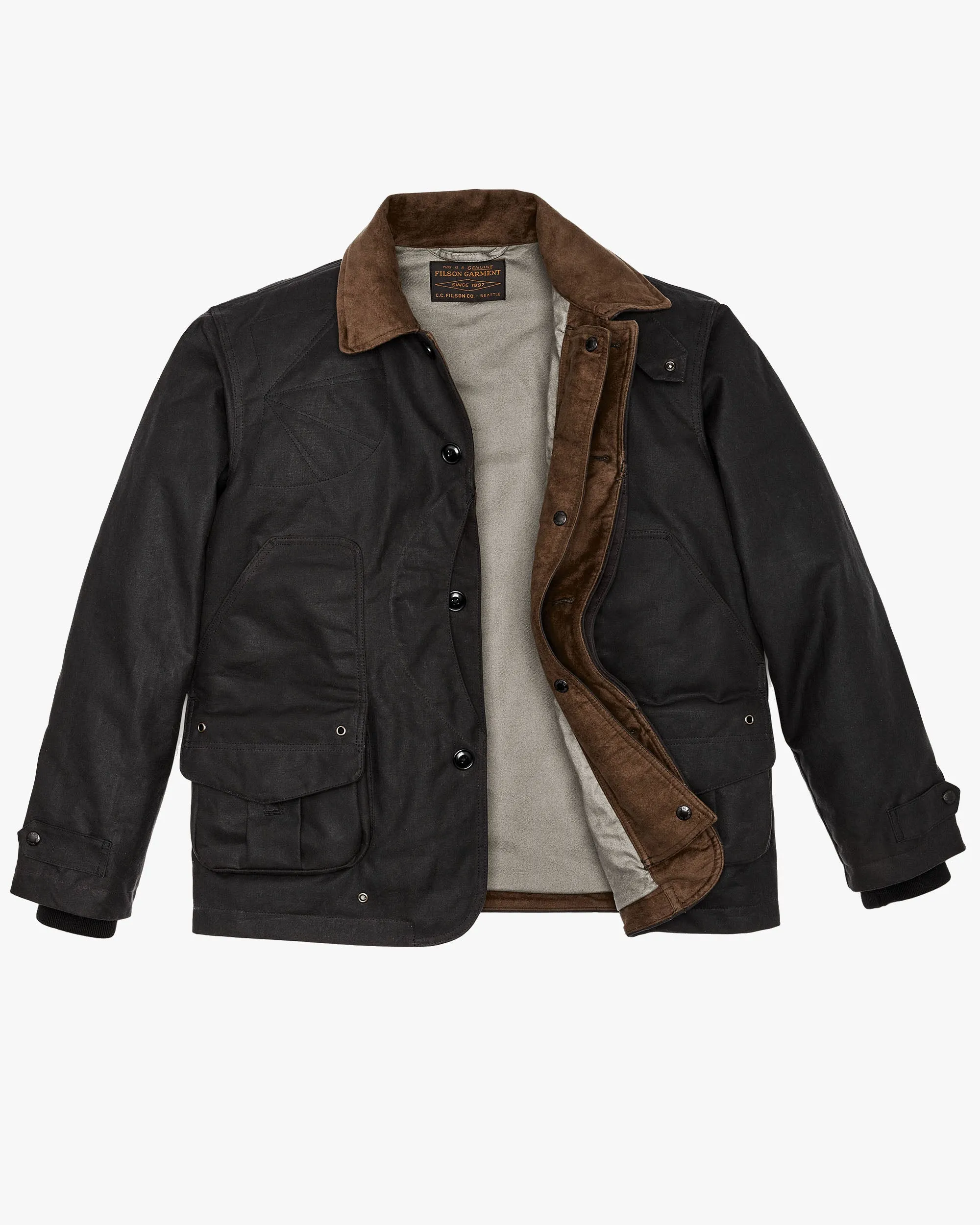 Filson Tin Cloth Hunting Jacket - Cinder