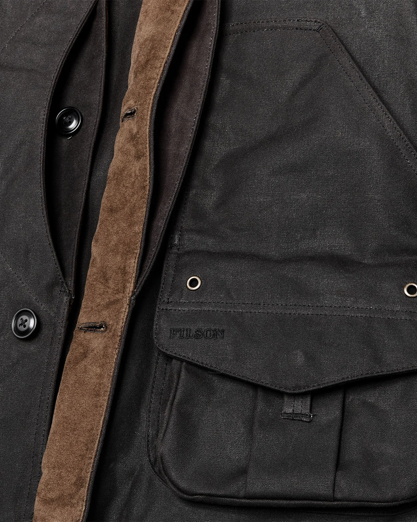 Filson Tin Cloth Hunting Jacket - Cinder