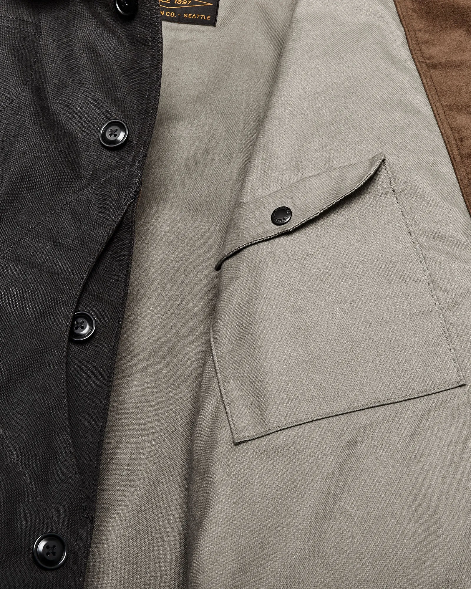 Filson Tin Cloth Hunting Jacket - Cinder