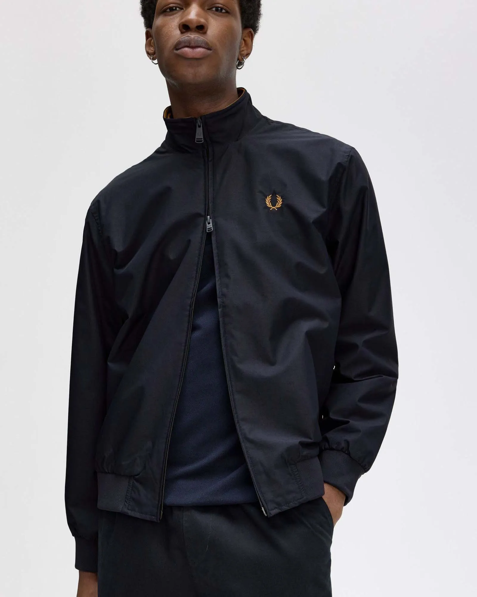 Fred Perry Brentham Jacket - Navy