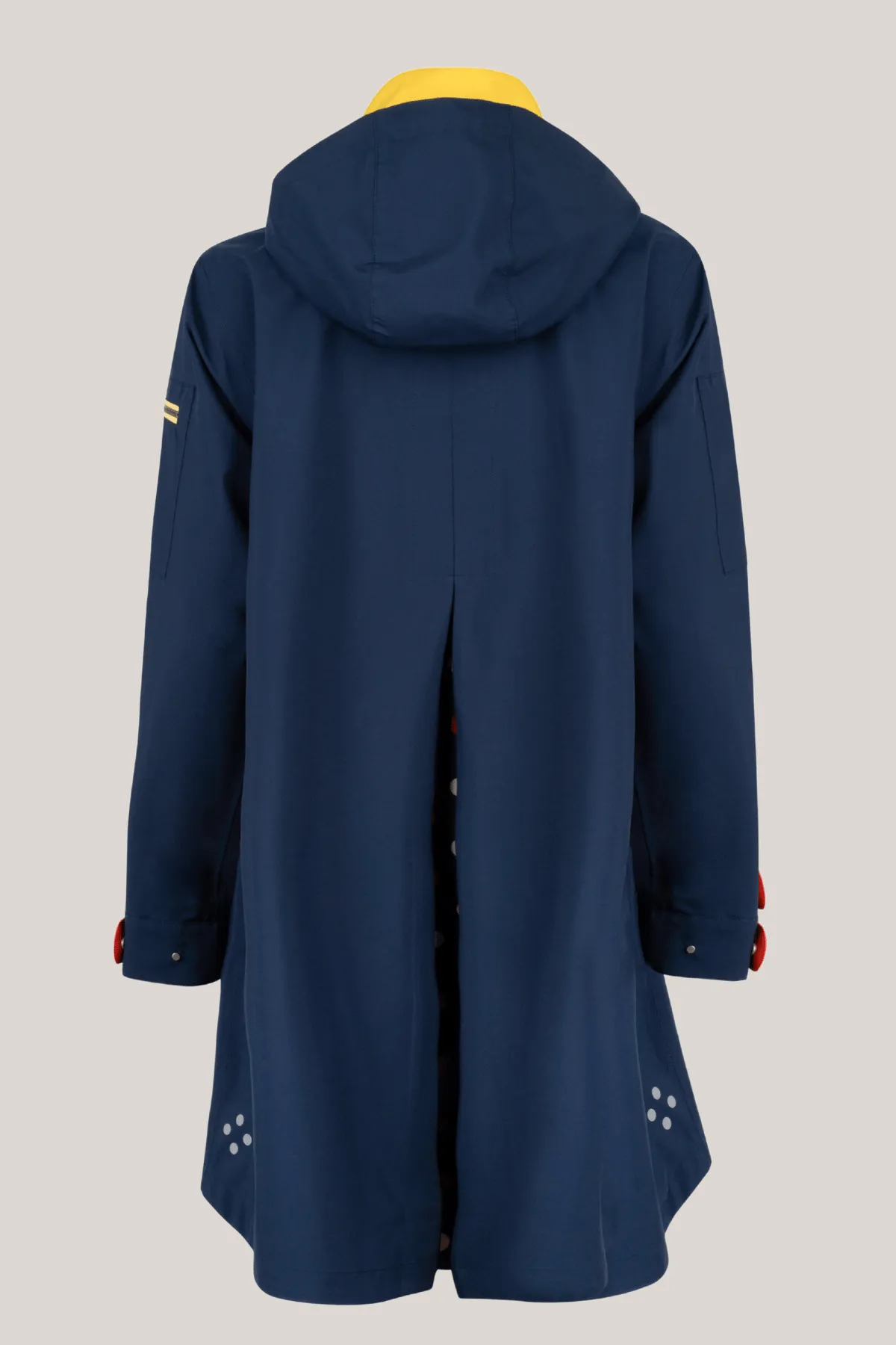 HAILEY Bright A-Line Raincoat with Reflective Colorful Detailing