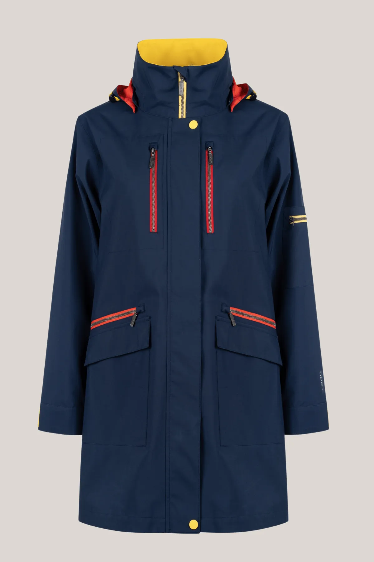 HALLIE Raincoat with Taped Seams, Detachable Hood & Zip Pockets