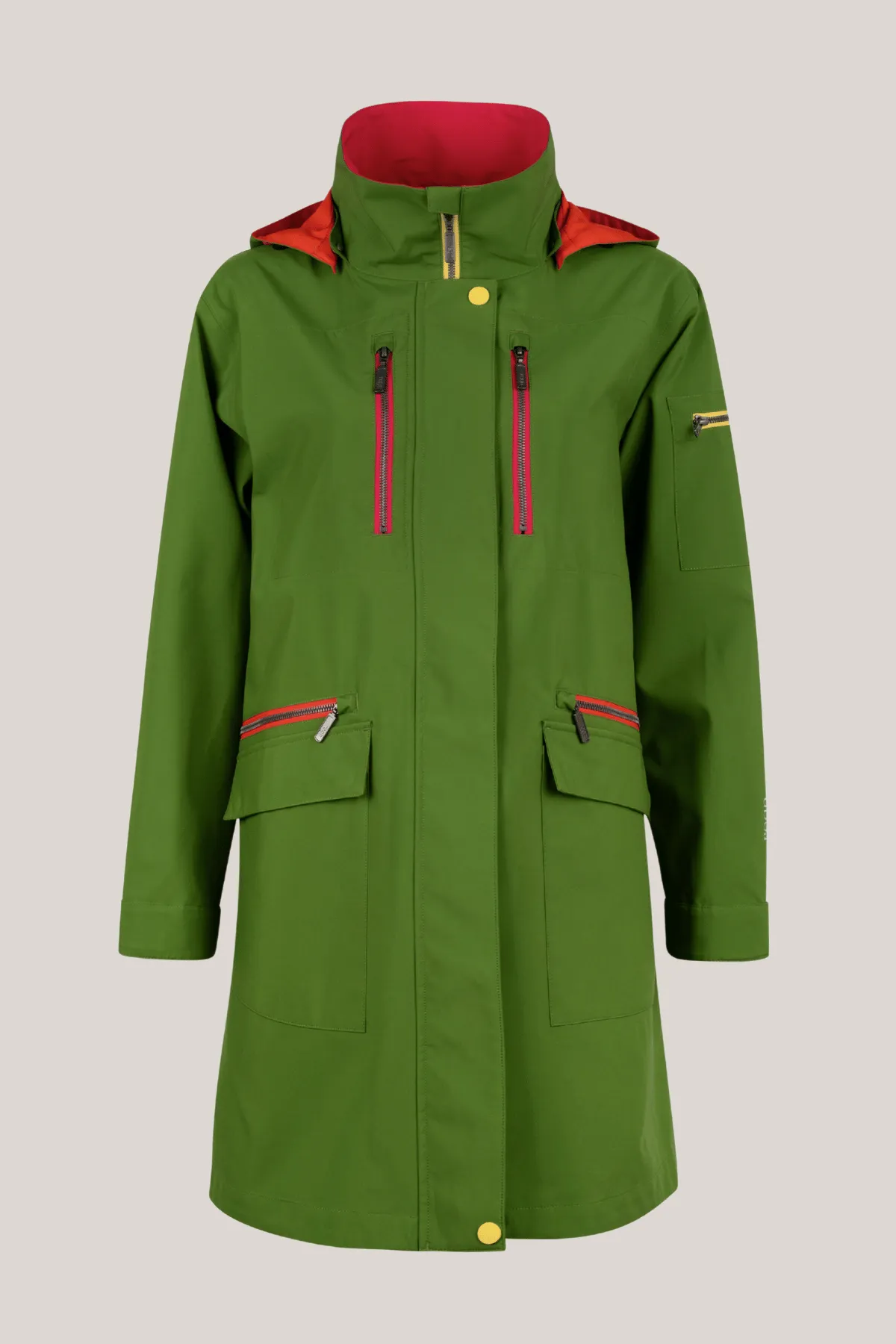 HALLIE Raincoat with Taped Seams, Detachable Hood & Zip Pockets