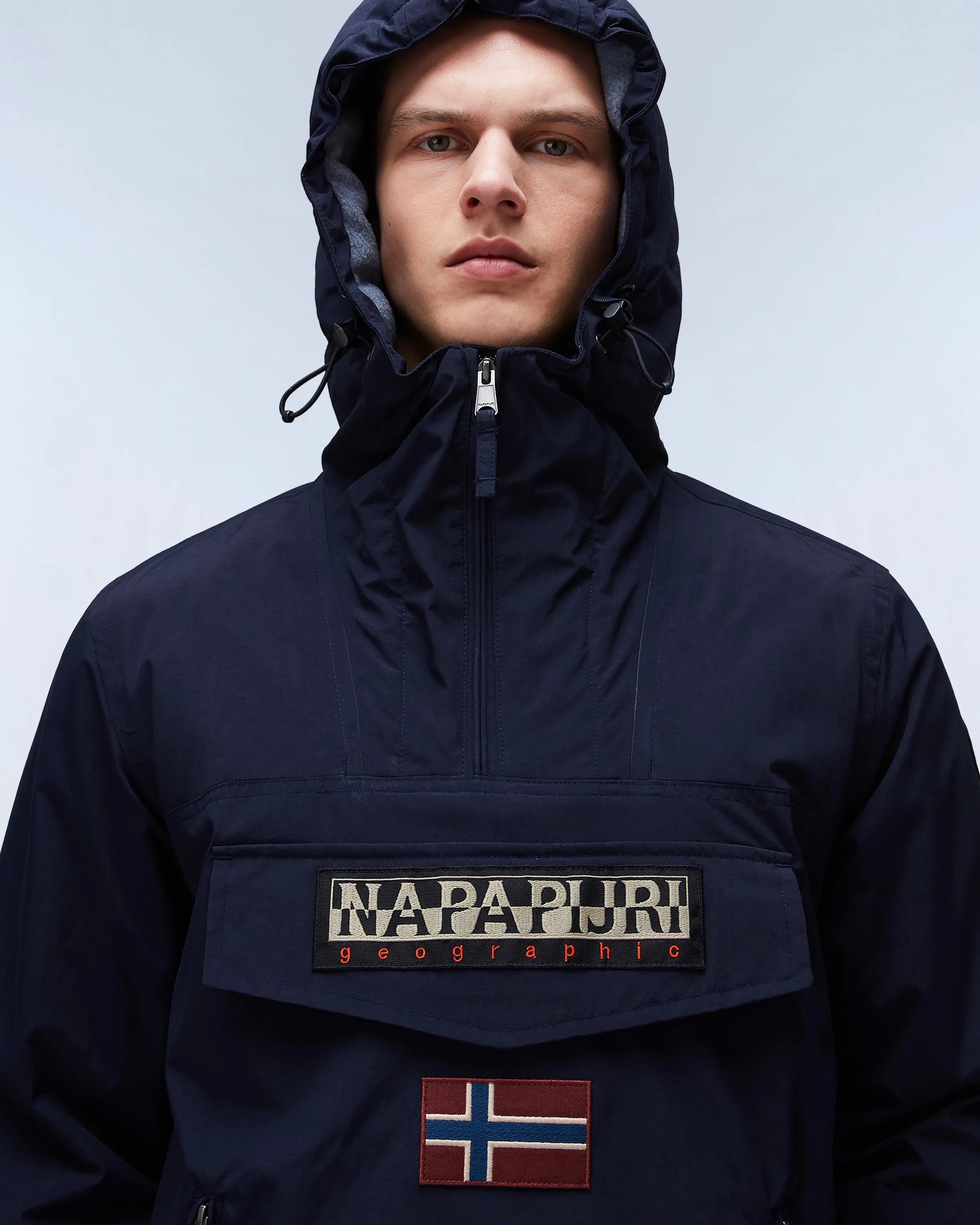 Napapijri Rainforest Pocket 2 Winter Anorak Jacket - Blue Marine