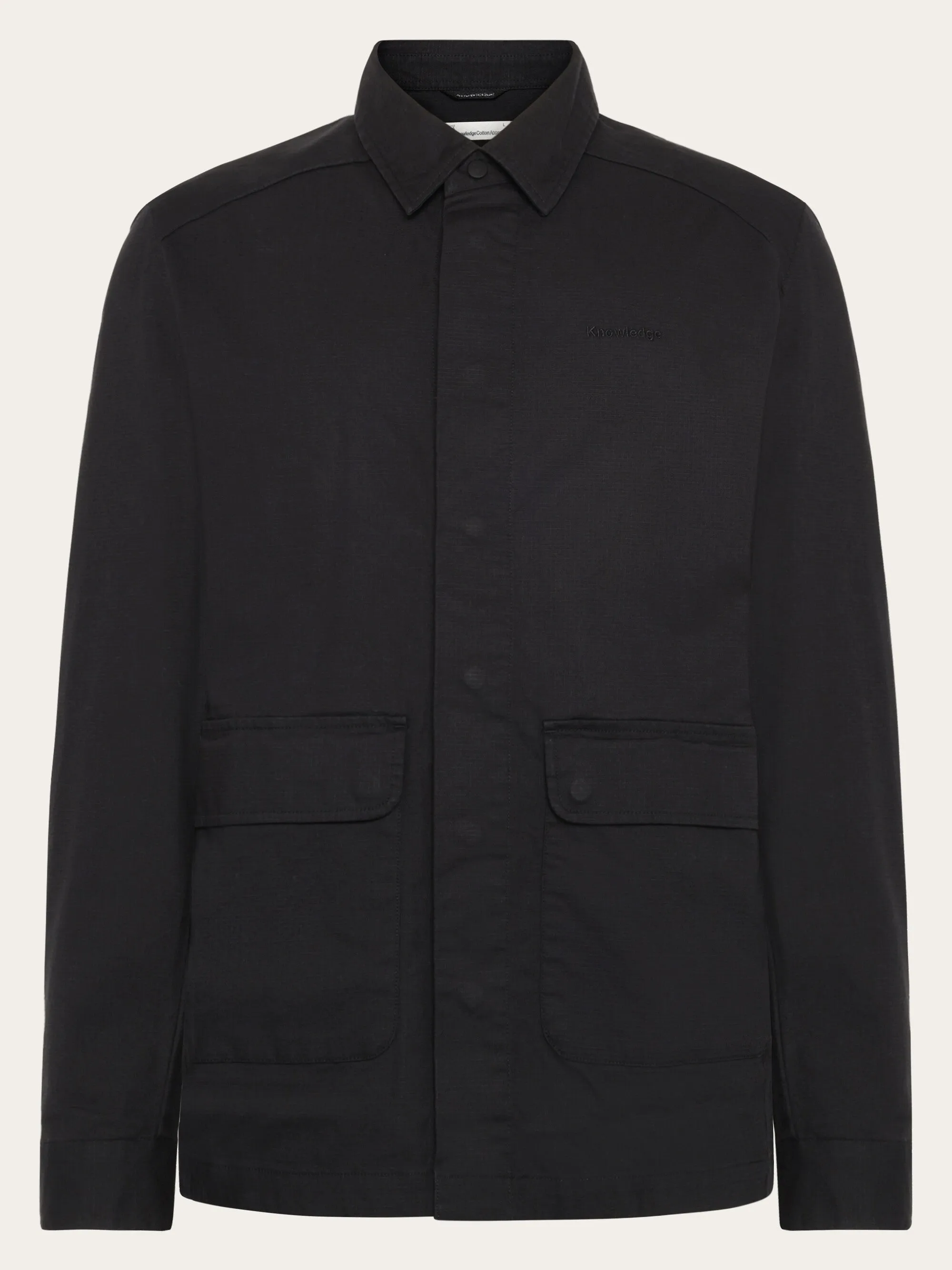 Ripstop overshirt - GOTS/Vegan - Black Jet