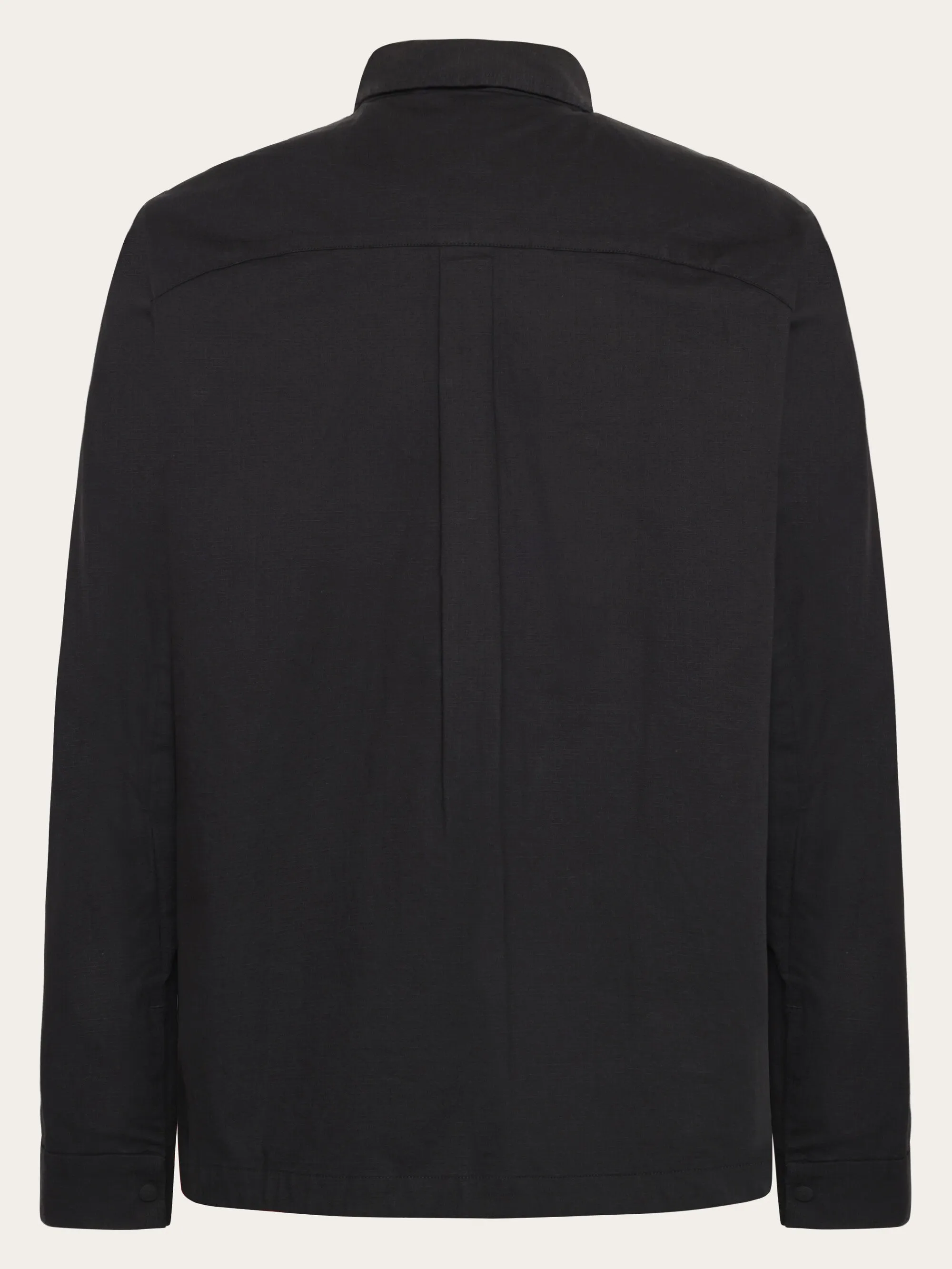 Ripstop overshirt - GOTS/Vegan - Black Jet