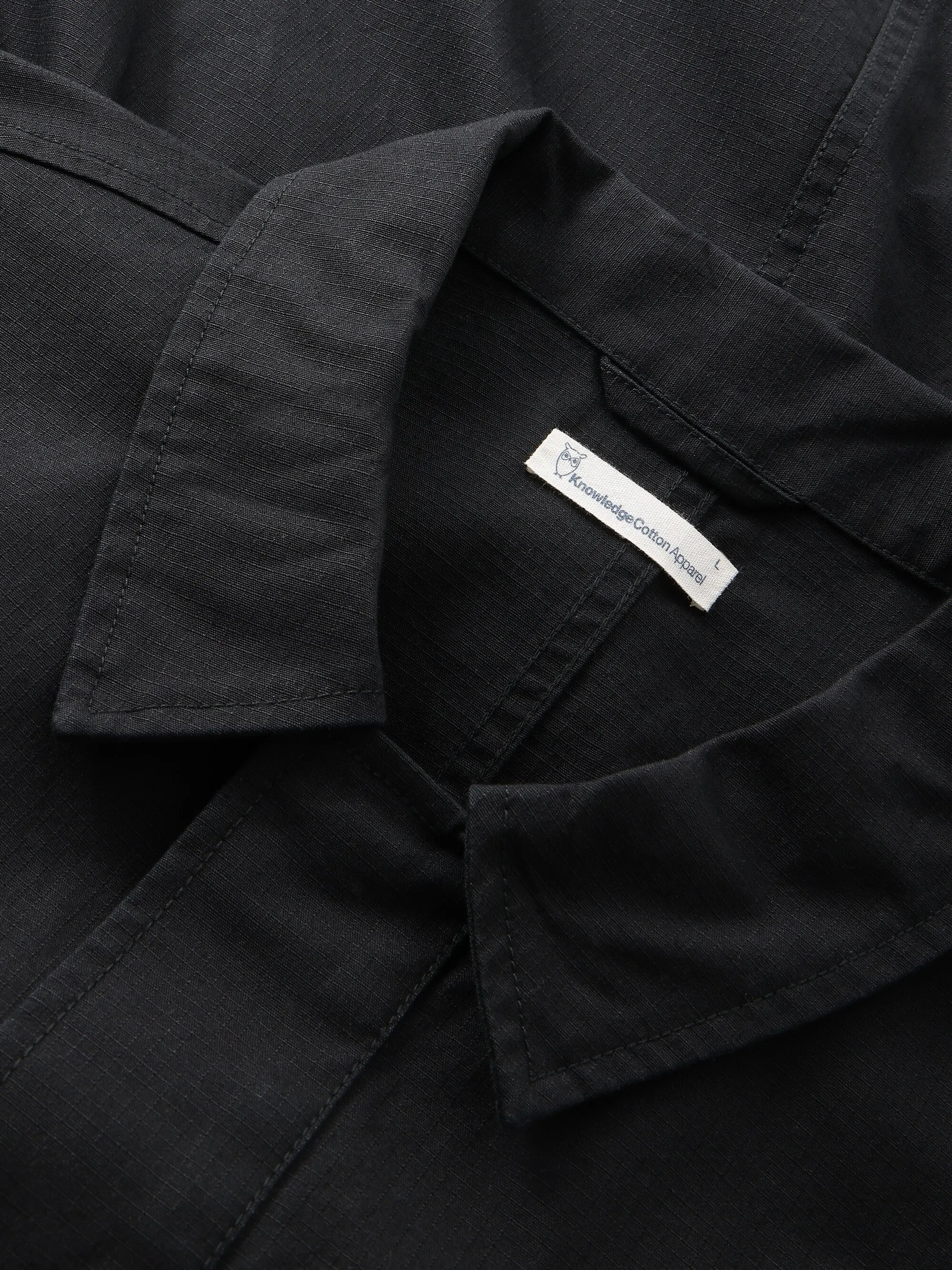 Ripstop overshirt - GOTS/Vegan - Black Jet