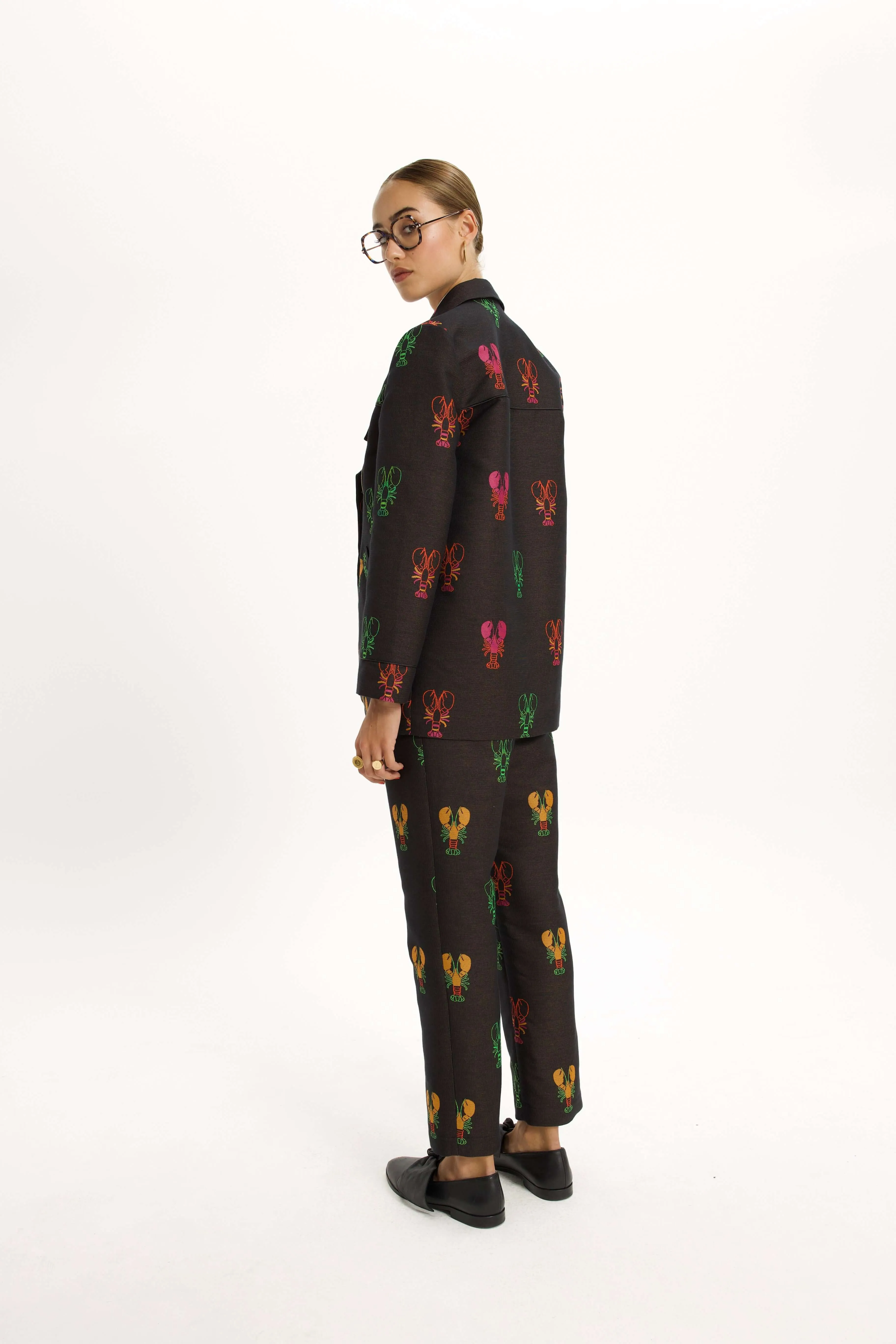 Tichy Jacket in Round Woven Lobsters Jacquard