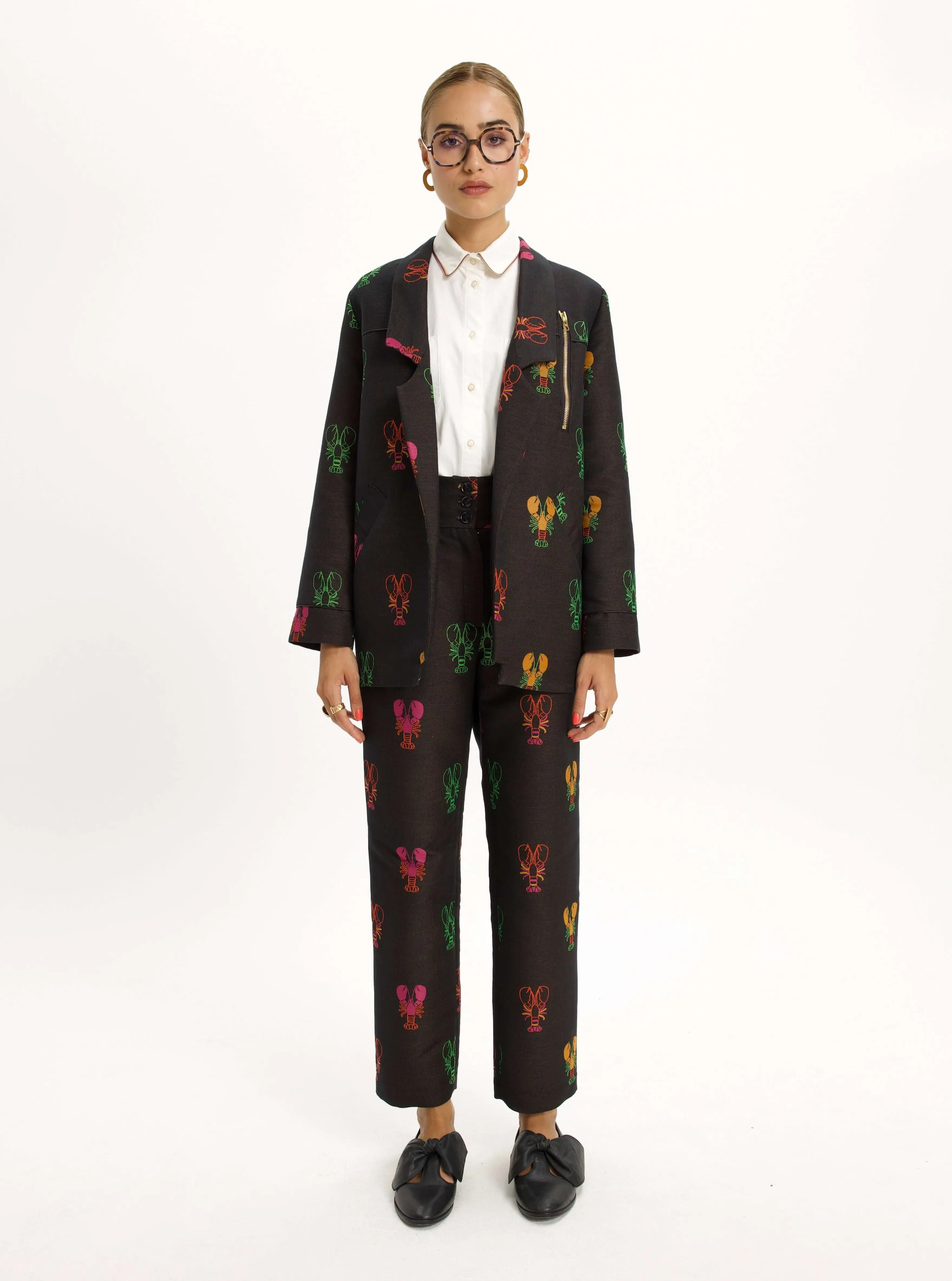 Tichy Jacket in Round Woven Lobsters Jacquard