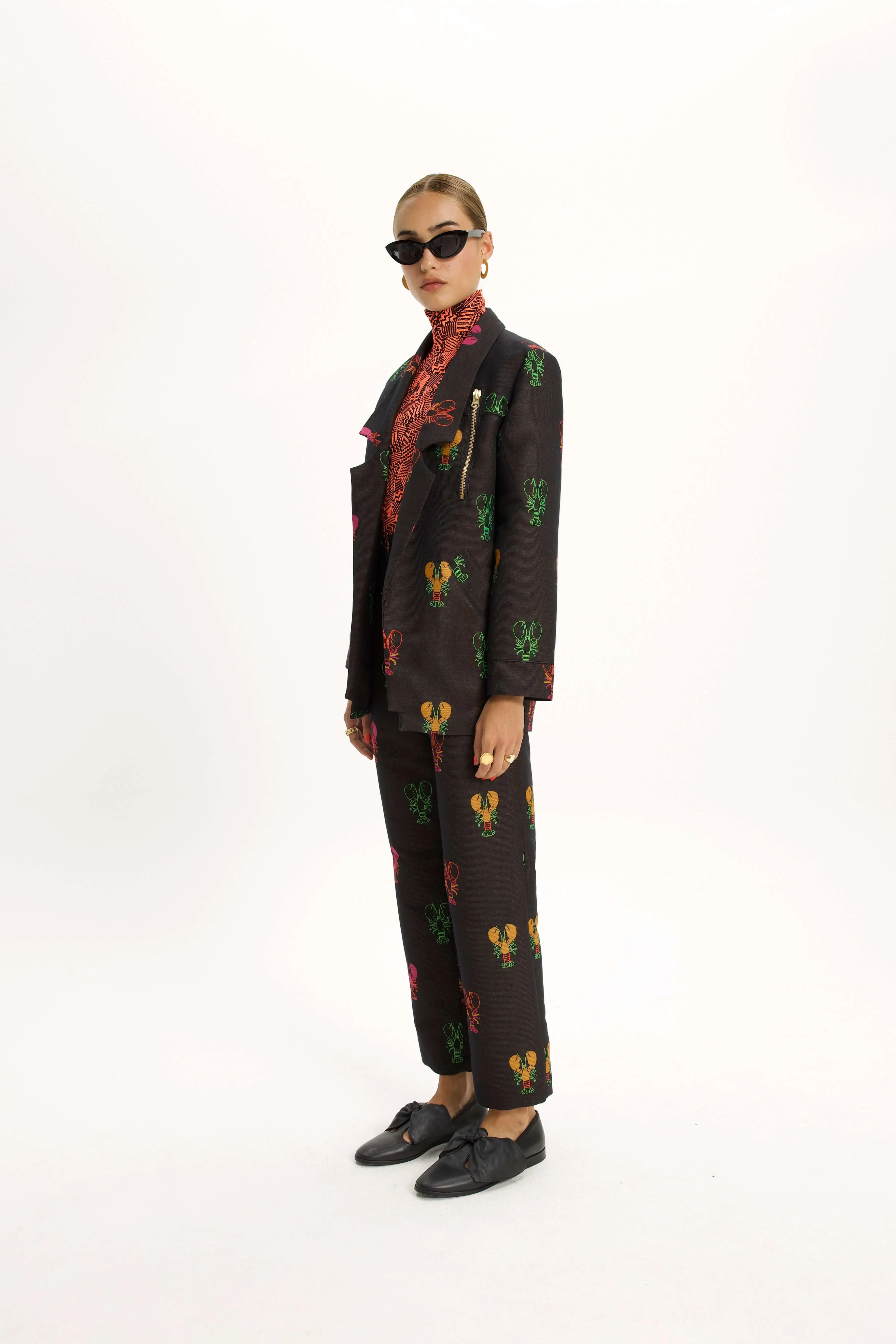 Tichy Jacket in Round Woven Lobsters Jacquard