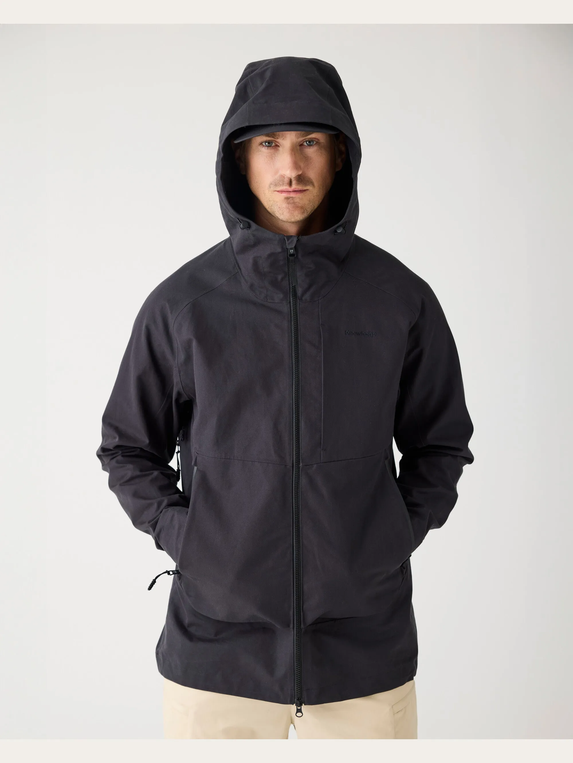 Vent Canvas 270 shell jacket - GOTS/Vegan - Black Jet