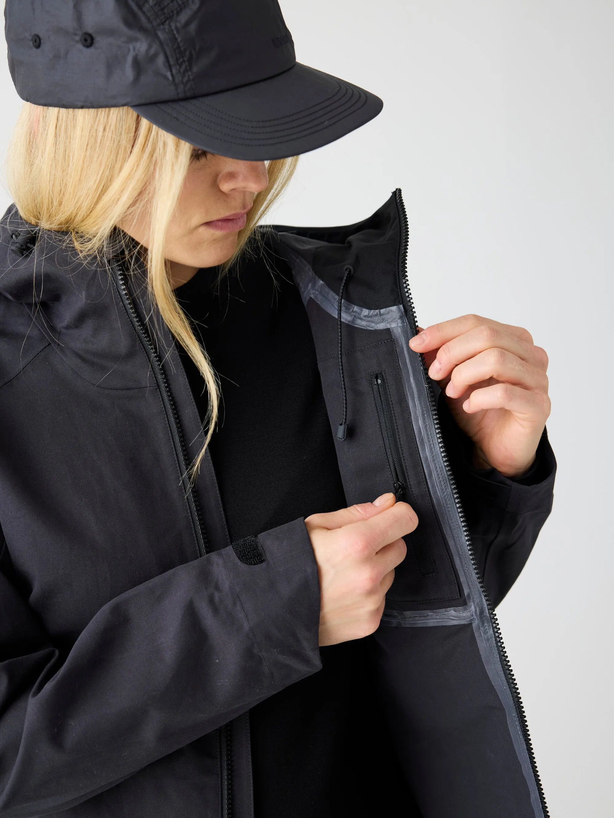 Vent Canvas 270 shell jacket - GOTS/Vegan - Black Jet