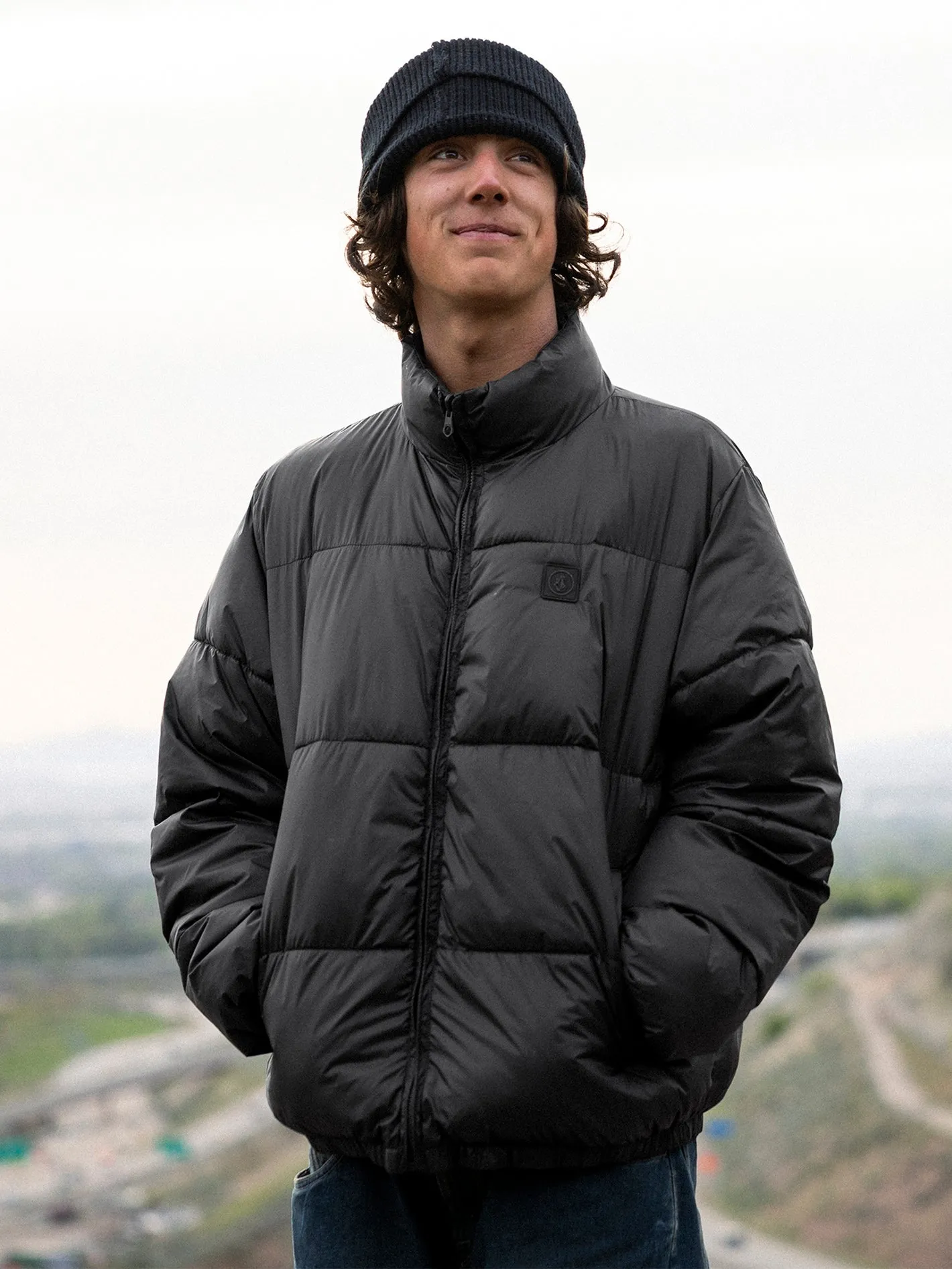 Volcom Walltz Reversible Men's Jacket Black White Volcom