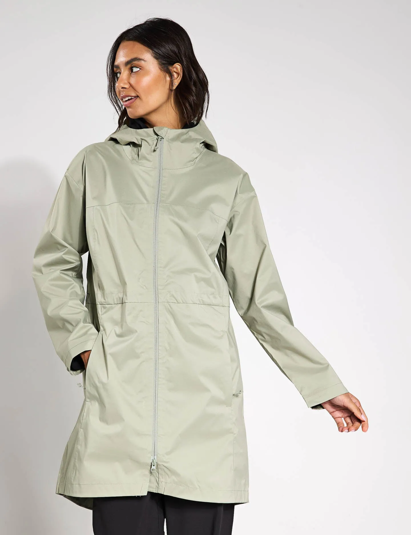 Weekend Adventure II Long Waterproof Jacket - Safari